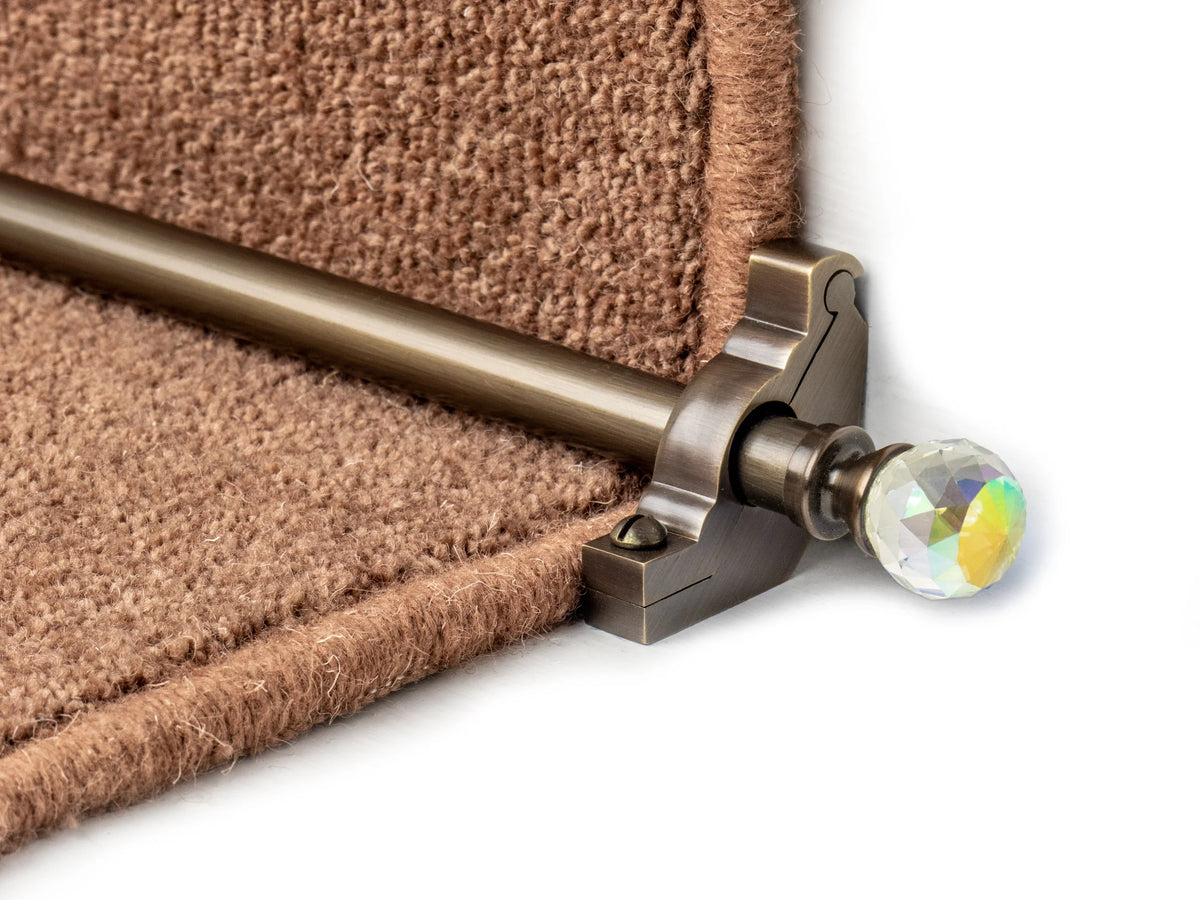 Crystal Rainbow Stair Rods — Antique Bronze — official Stair Rods UK image