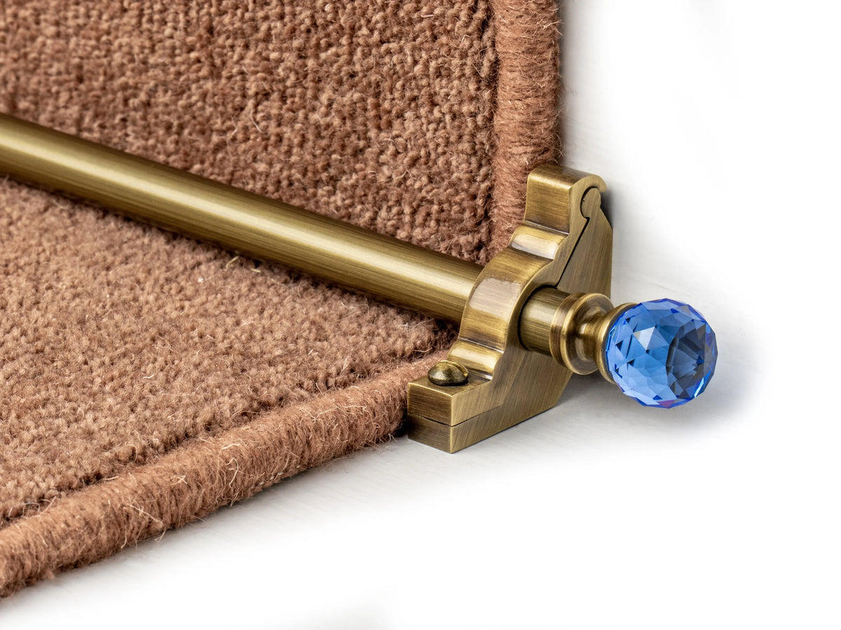 Crystal Sky Stair Rods — Antique Brass — official Stair Rods UK image
