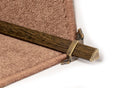Tudor Wooden Stair Rods — Dark Oak — Antique Brass — official Stair Rods UK image
