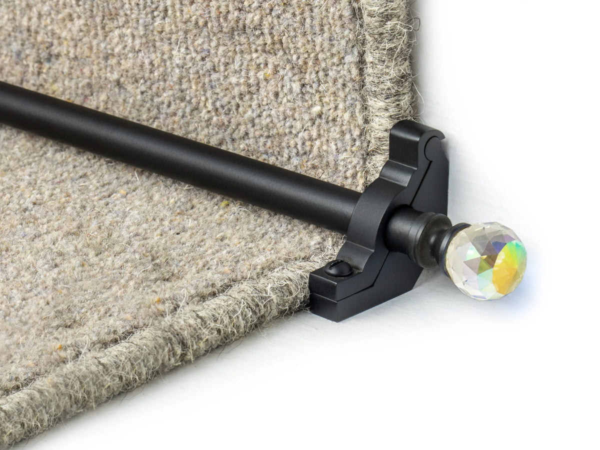 Crystal Rainbow Stair Rods — Black — official Stair Rods UK image