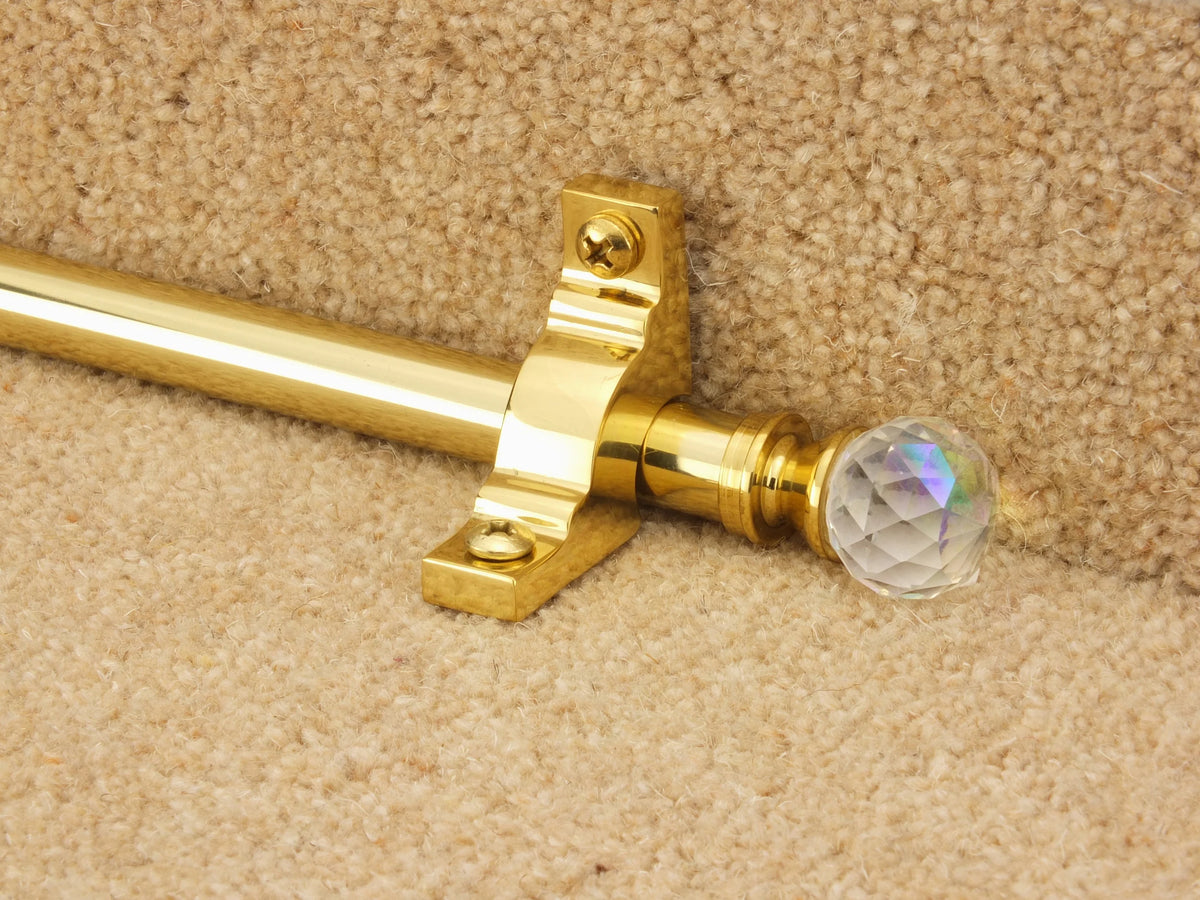 Crystal Sky Stair Rods option and fitting detail — supplier photography