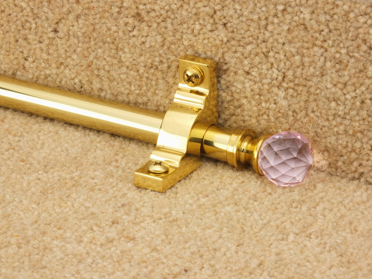 Crystal Rose Stair Rods — fitting: Fully Fitted (Front Fix) — official Stair Rods UK image