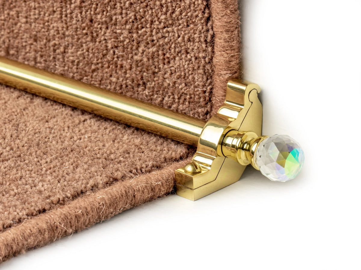 Crystal Sky Stair Rods option and fitting detail — supplier photography