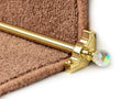 Crystal Rainbow Stair Rods — Polished Brass — official Stair Rods UK image