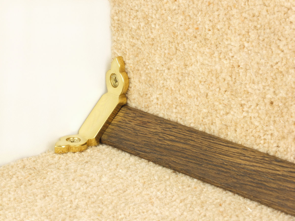 Tudor Wooden Stair Rods option and fitting detail — supplier photography