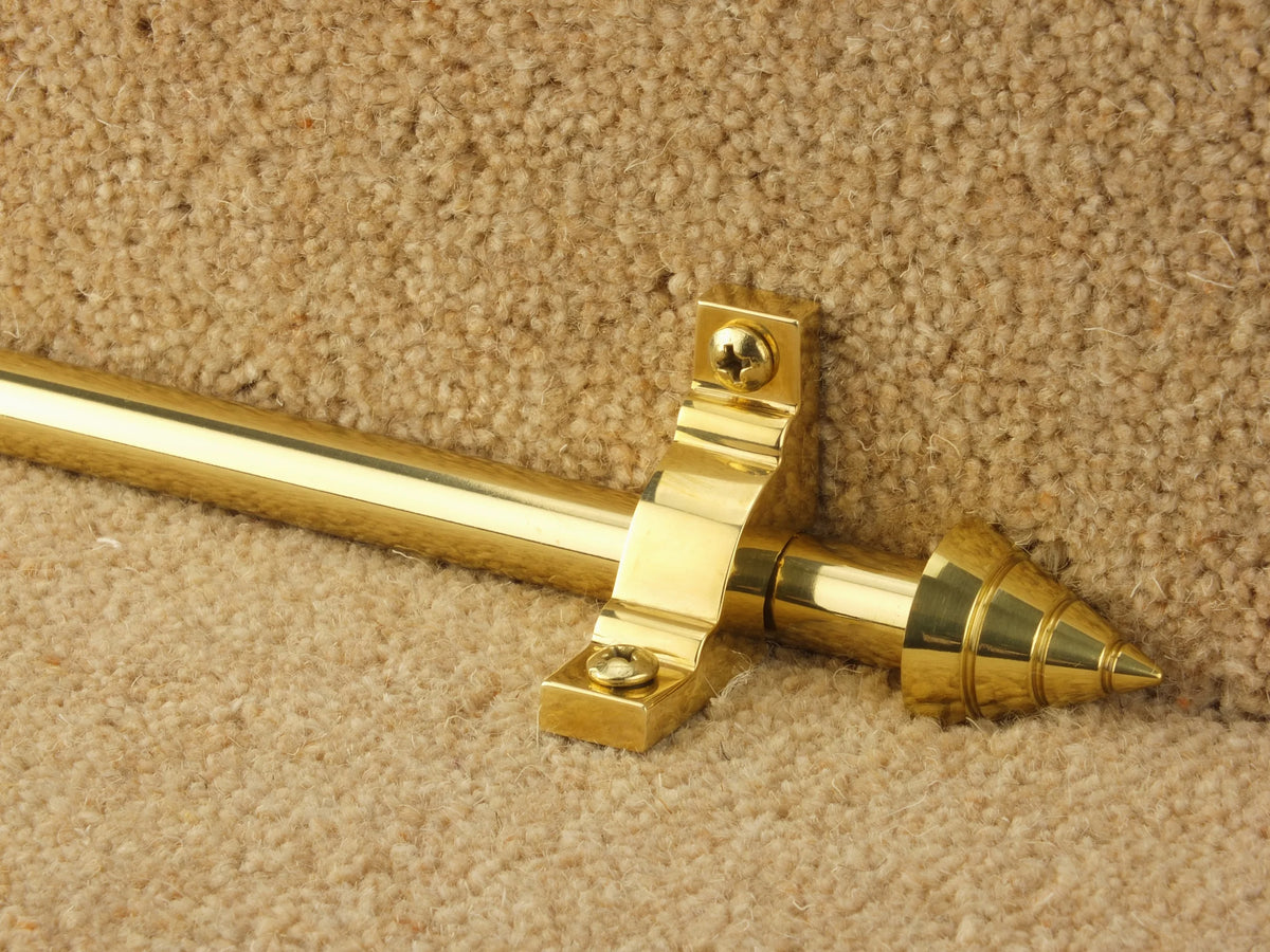 Vision Arrow Stair Rods option and fitting detail — supplier photography