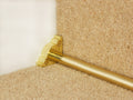 Country Bordeaux Reeded 5/8 inch (16mm) Stair Rods option and fitting detail — supplier photography