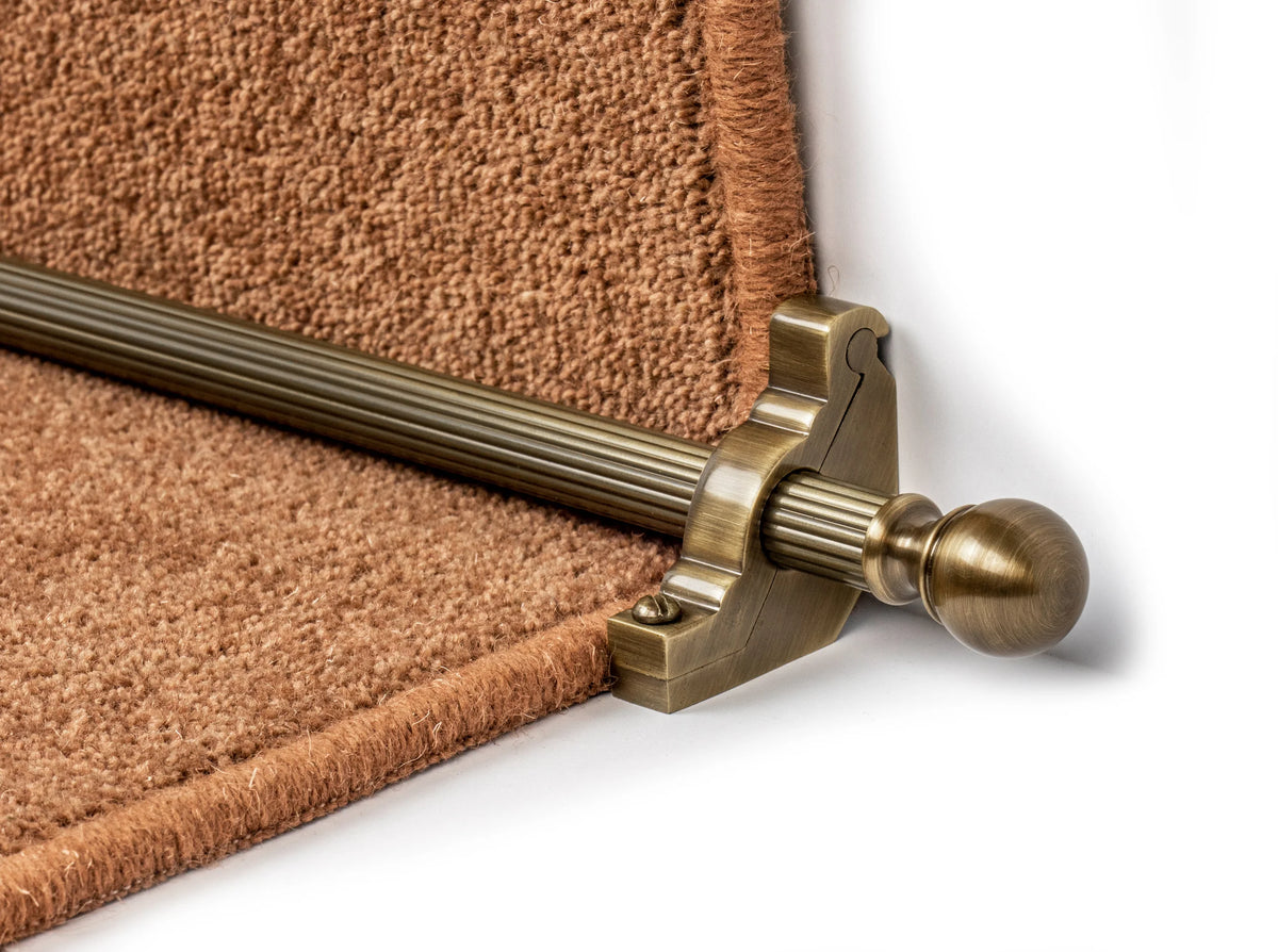 Country Balladeer Reeded 5/8 inch (16mm) Stair Rods — fitting: Runner — official Stair Rods UK image
