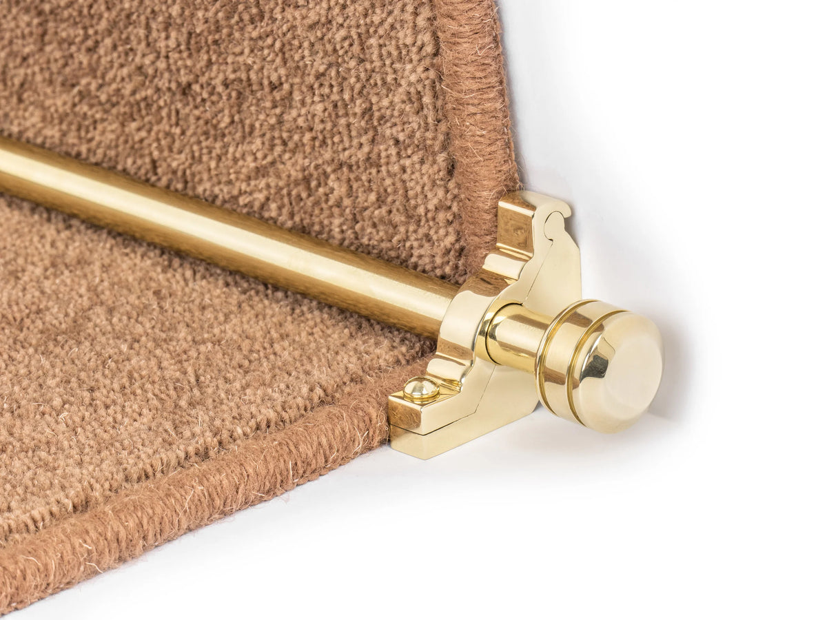 Vision Sphere Stair Rods option and fitting detail — supplier photography