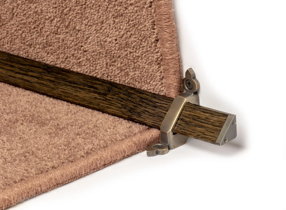 Tudor Wooden Stair Rods — fitting: Fully Fitted (Front Fix) — official Stair Rods UK image