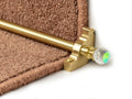 Crystal Rainbow Stair Rods — Satin Brass — official Stair Rods UK image