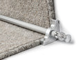 Country Arran Reeded 5/8 inch (16mm) Stair Rods — Brushed Chrome — official Stair Rods UK image