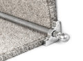 Country Balladeer Plain 1/2 inch (12mm) Stair Rods — Brushed Chrome — official Stair Rods UK image