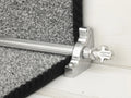 Country Bordeaux Plain 5/8 inch (16mm) Stair Rods — Brushed Chrome — official Stair Rods UK image