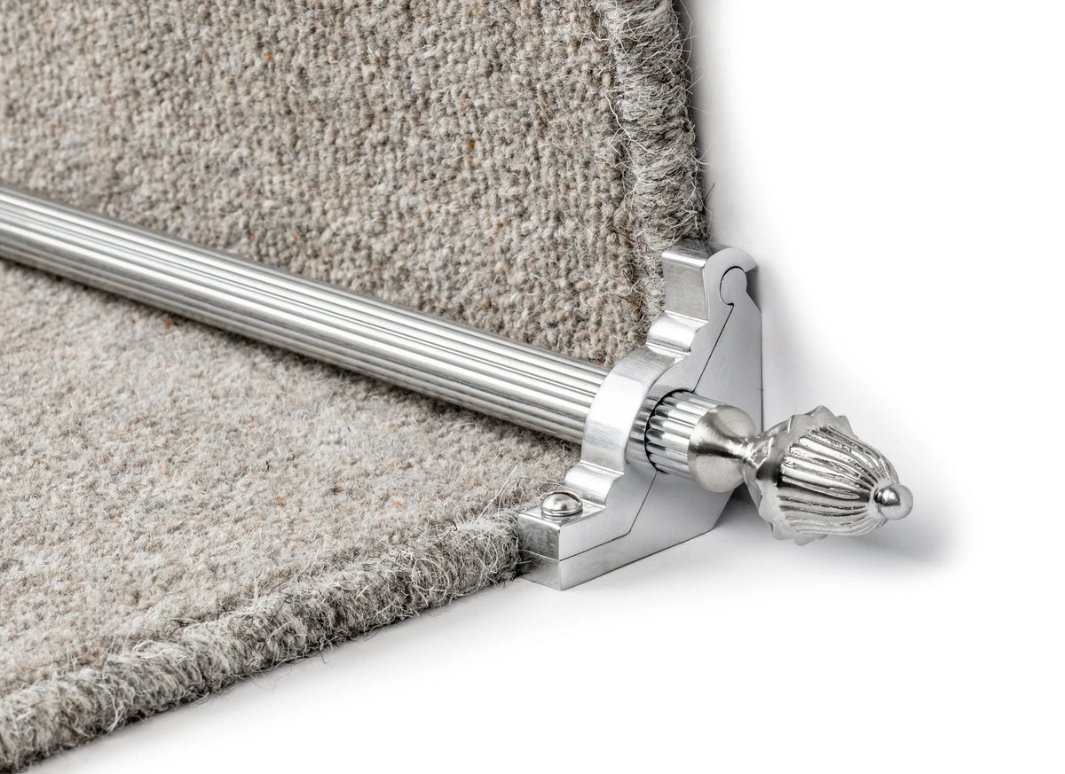 Eastern Promise Dubai Stair Rods — Brushed Chrome — official Stair Rods UK image