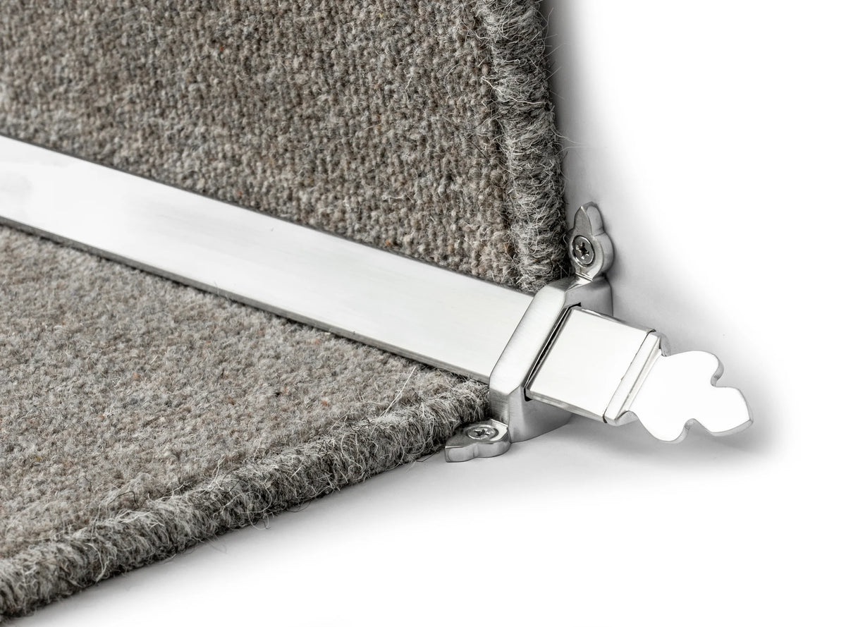 Royale Beaumont Stair Rods — Brushed Chrome — official Stair Rods UK image