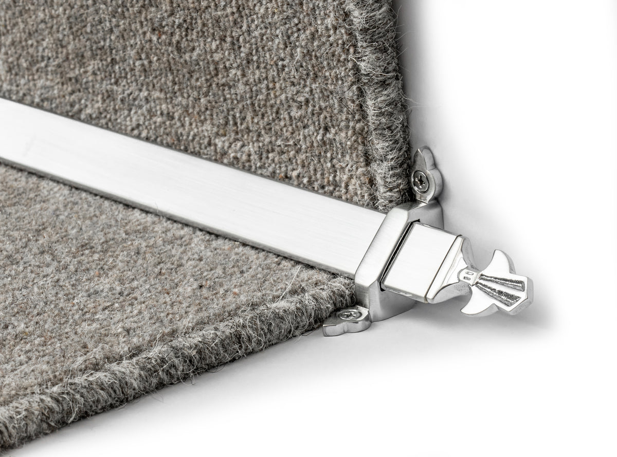 Royale Louis Stair Rods — Brushed Chrome — official Stair Rods UK image