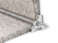Country Sherwood Plain 1/2 inch (12mm) Stair Rods — Brushed Chrome — official Stair Rods UK image