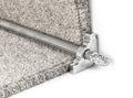 Country Sherwood Reeded 1/2 inch (12mm) Stair Rods — Brushed Chrome — official Stair Rods UK image