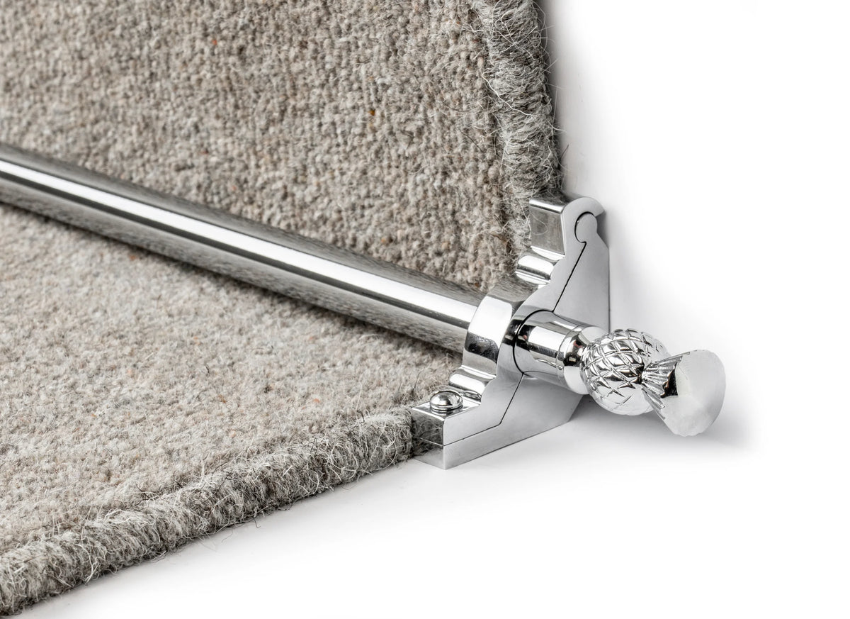Country Arran Plain 5/8 inch (16mm) Stair Rods — Chrome — official Stair Rods UK image