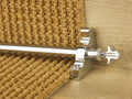 Country Bordeaux Plain 5/8 inch (16mm) Stair Rods — Chrome — official Stair Rods UK image