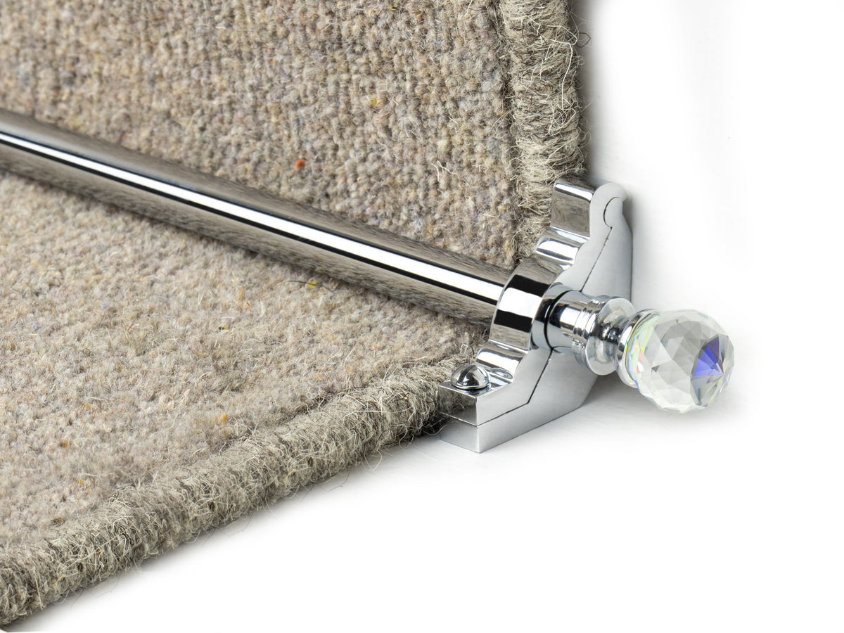 Crystal Rainbow Stair Rods — Chrome — official Stair Rods UK image