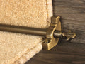 Country Bordeaux Reeded 1/2 inch (12mm) Stair Rods — Antique Brass — official Stair Rods UK image