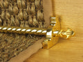 Country Bordeaux Reeded 5/8 inch (16mm) Stair Rods — Polished Brass — official Stair Rods UK image