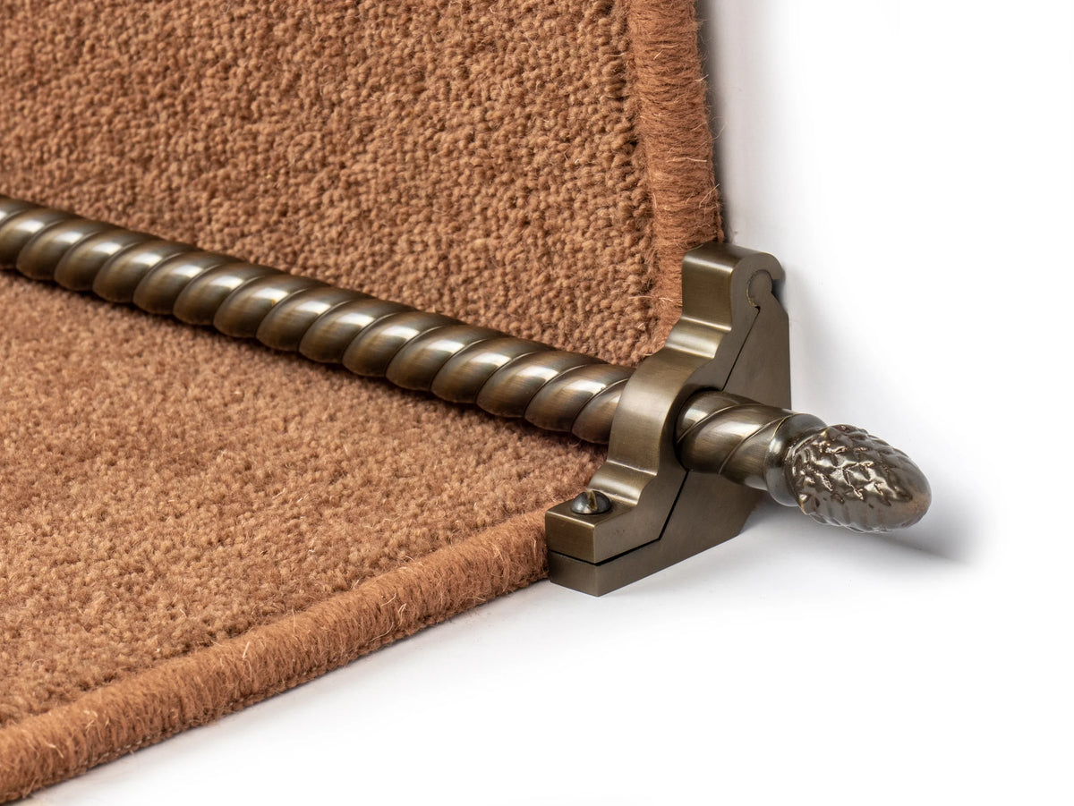 Country Sherwood Spiral 1/2 inch (12mm) Stair Rods — Antique Bronze — official Stair Rods UK image