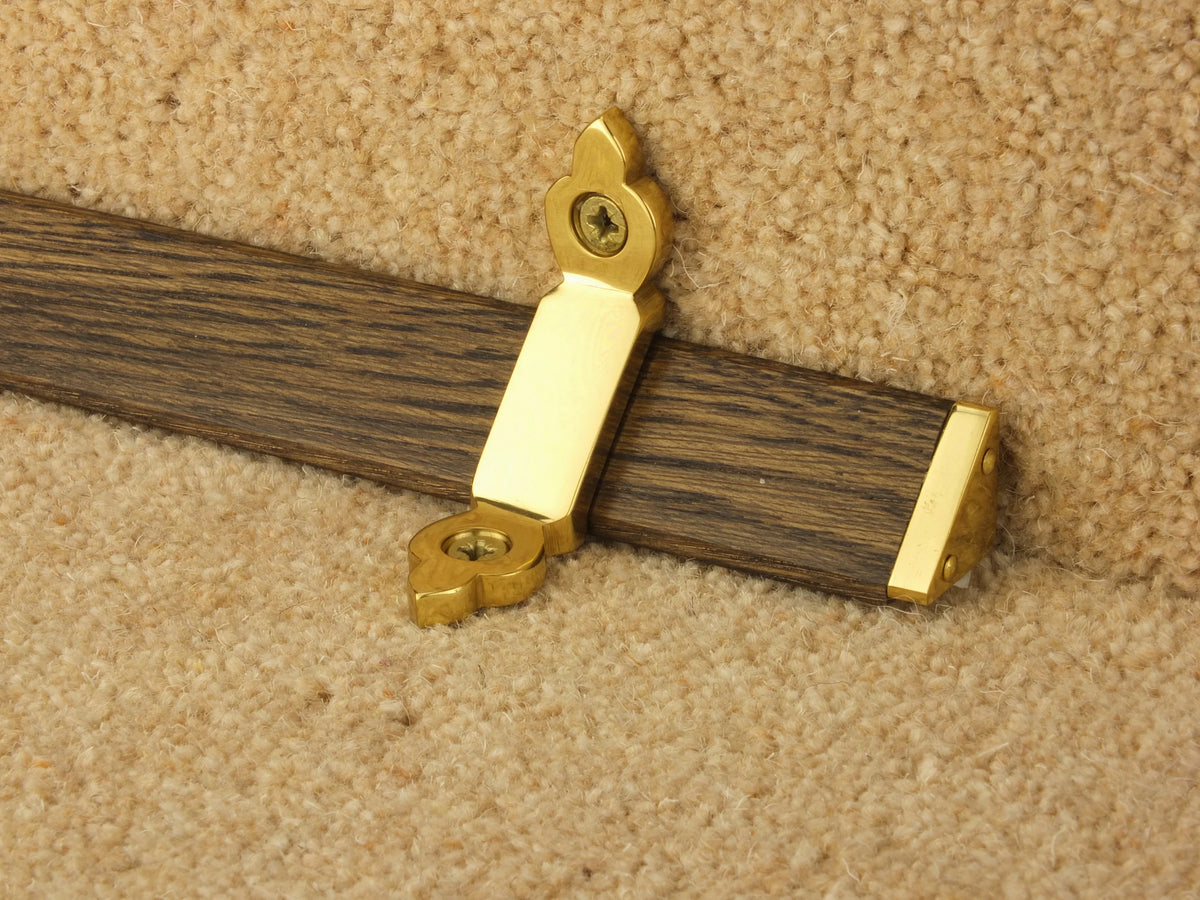 Tudor Wooden Stair Rods option and fitting detail — supplier photography