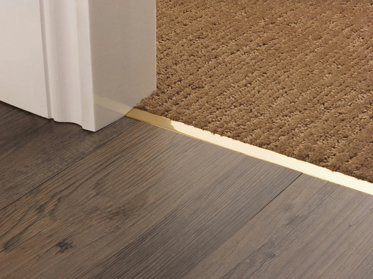 Premier Square Carpet Edge — Brass