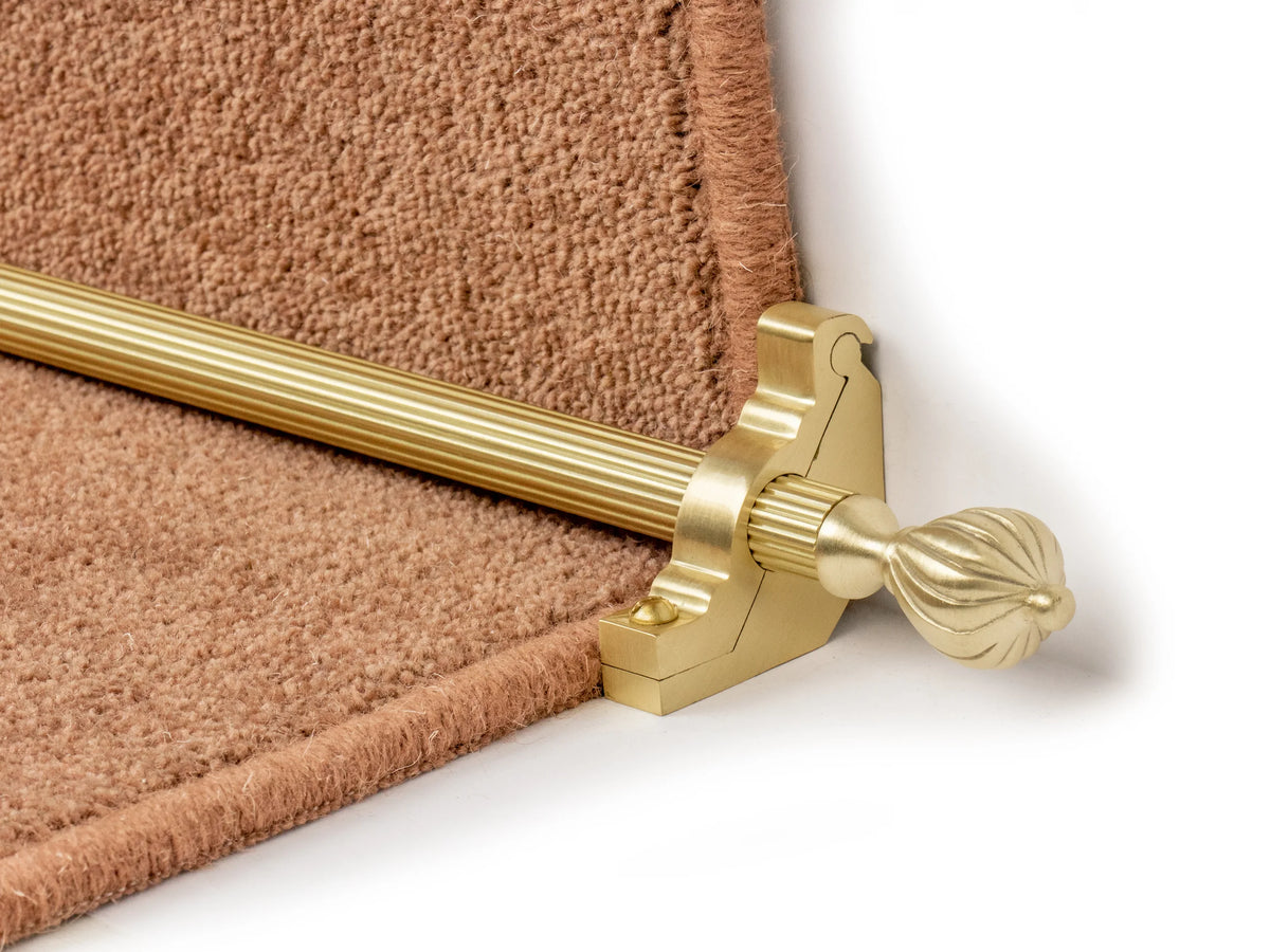 Eastern Promise Cairo Stair Rods — Satin Brass — official Stair Rods UK image
