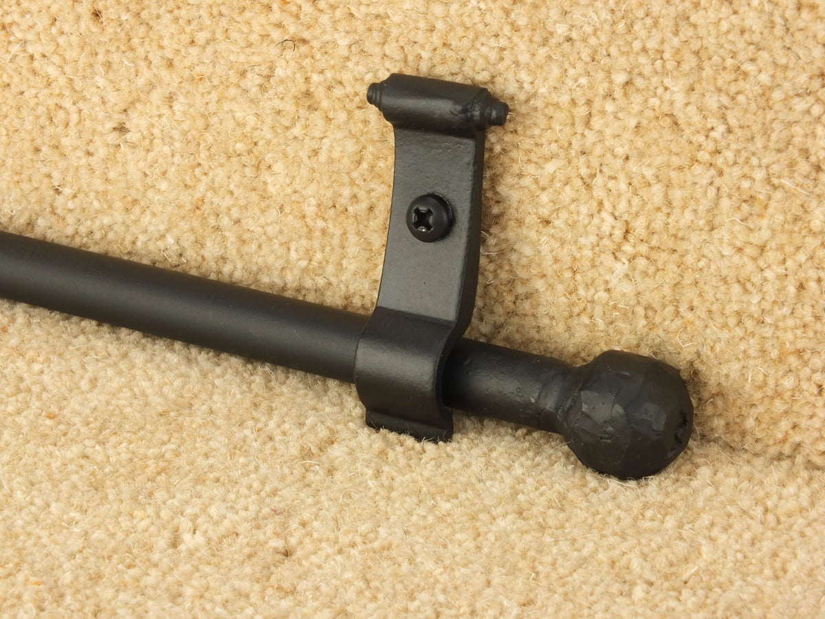 Blacksmith Hand-Forged Stair Rods option and fitting detail — supplier photography