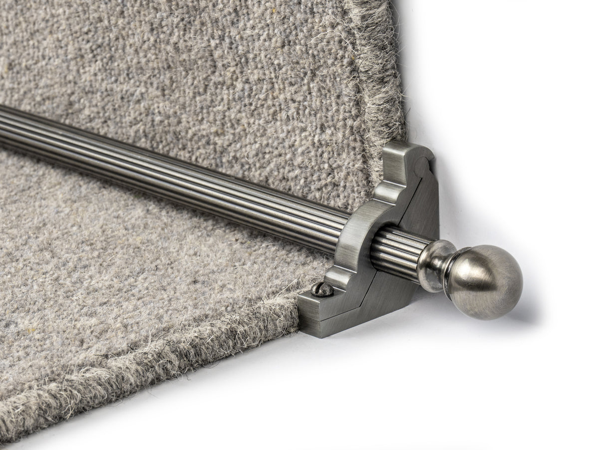 Country Balladeer Plain 1/2 inch (12mm) Stair Rods — Pewter — official Stair Rods UK image