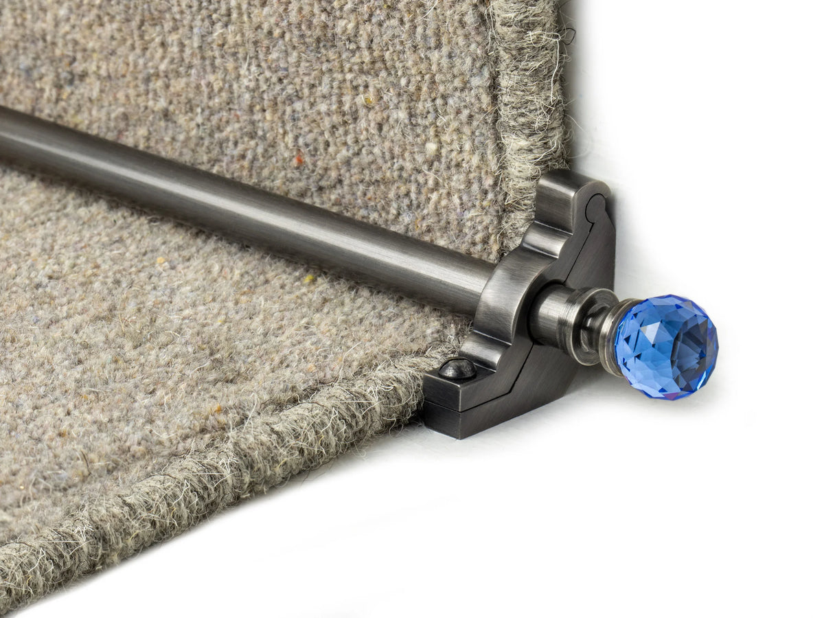 Crystal Sky Stair Rods — Pewter — official Stair Rods UK image