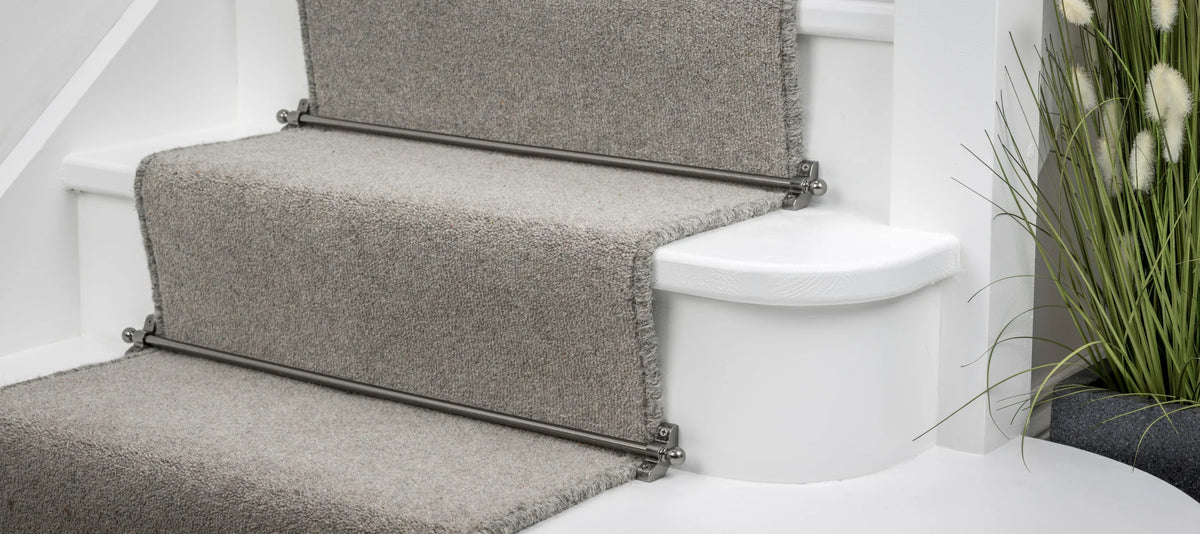 Jubilee Retro-Fit Stair Rods option and fitting detail — supplier photography