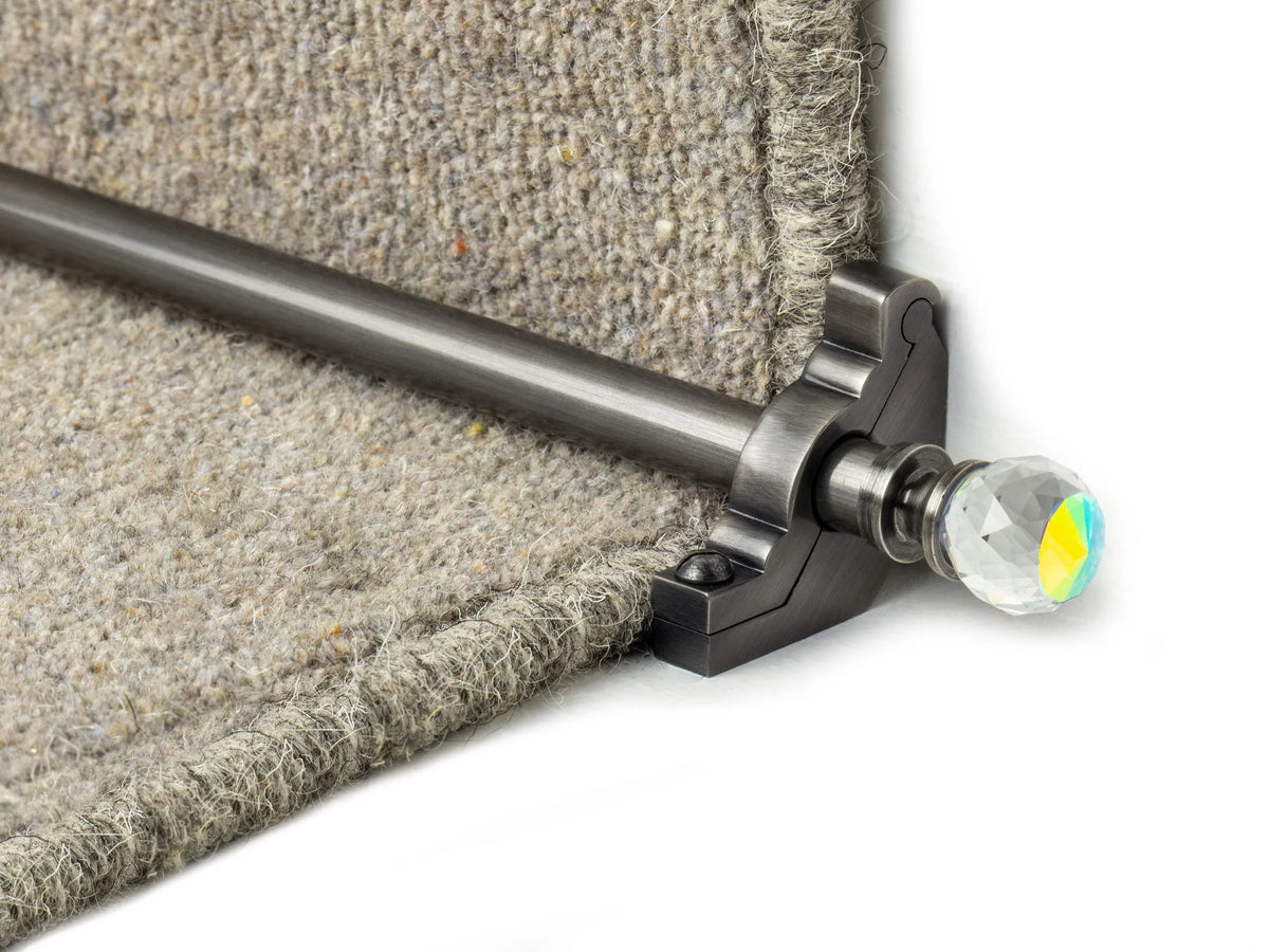 Crystal Rainbow Stair Rods — Pewter — official Stair Rods UK image