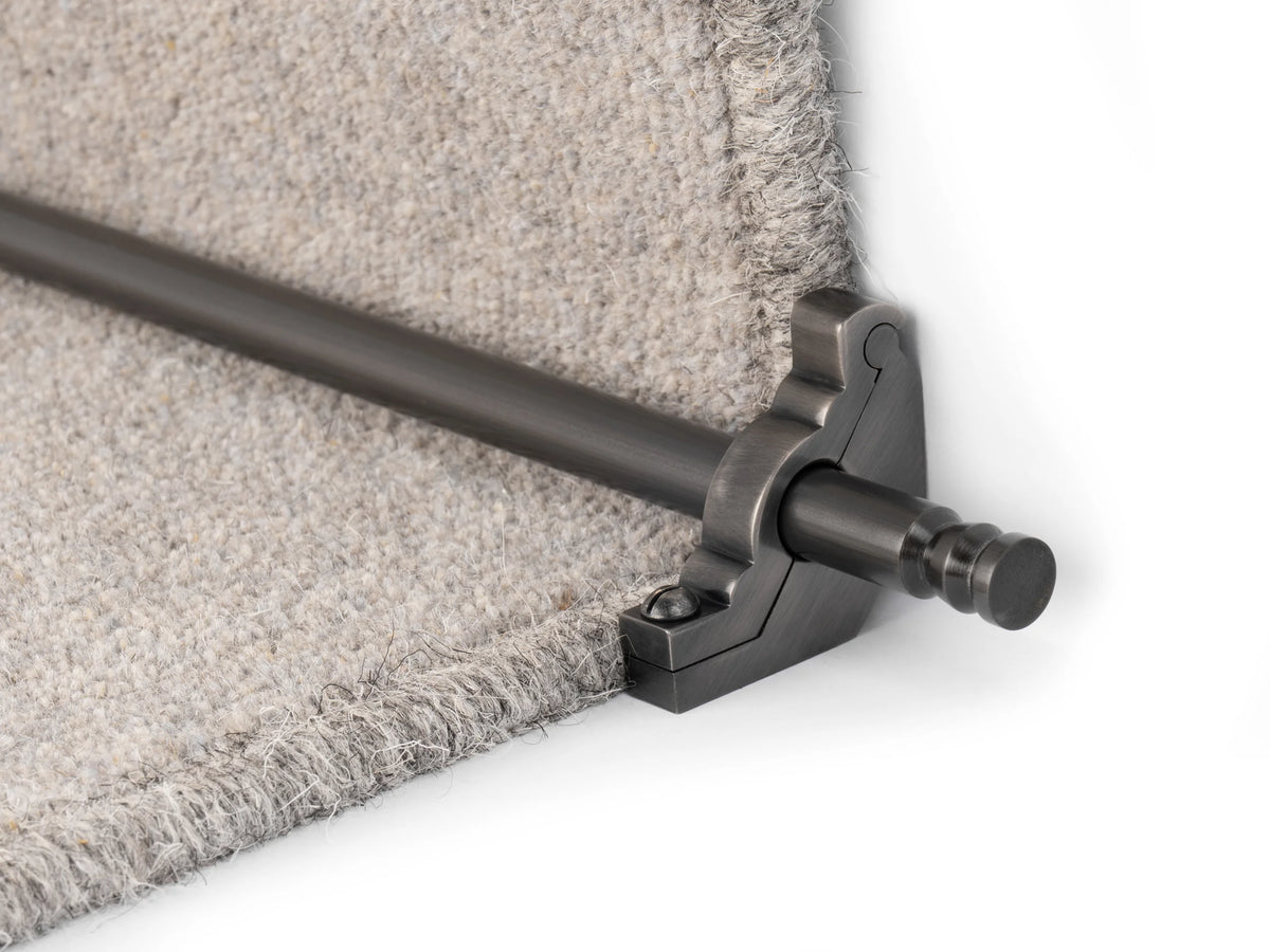 Premier Balmoral Solid Brass Stair Rods — Pewter — official Stair Rods UK image