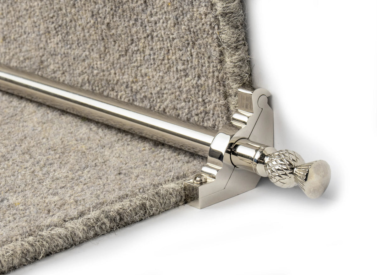 Country Arran Plain 5/8 inch (16mm) Stair Rods — Polished Nickel — official Stair Rods UK image