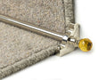 Crystal Amber Stair Rods — Polished Nickel — official Stair Rods UK image