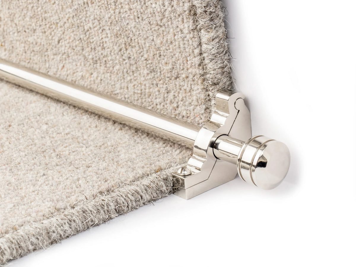 Vision Piston Stair Rods — Polished Nickel — official Stair Rods UK image