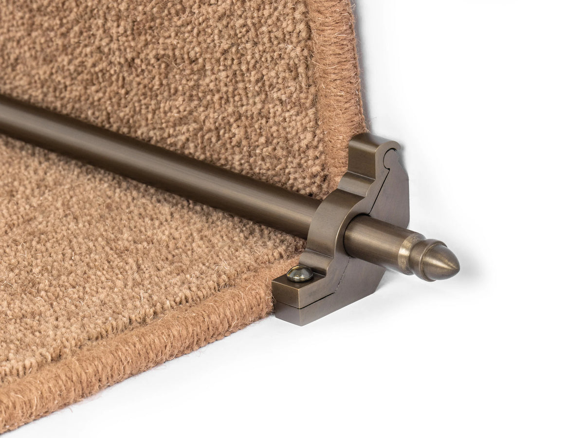 Premier Lancaster Solid Brass Stair Rods — Antique Bronze — official Stair Rods UK image