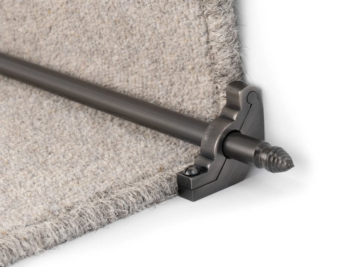 Premier Chatsworth Solid Brass Stair Rods — Pewter — official Stair Rods UK image