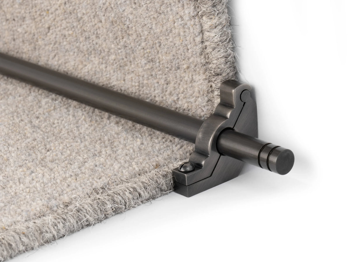 Premier Woburn Solid Brass Stair Rods — Pewter — official Stair Rods UK image