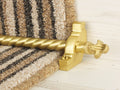 Country Bordeaux Plain 5/8 inch (16mm) Stair Rods — Satin Brass — official Stair Rods UK image