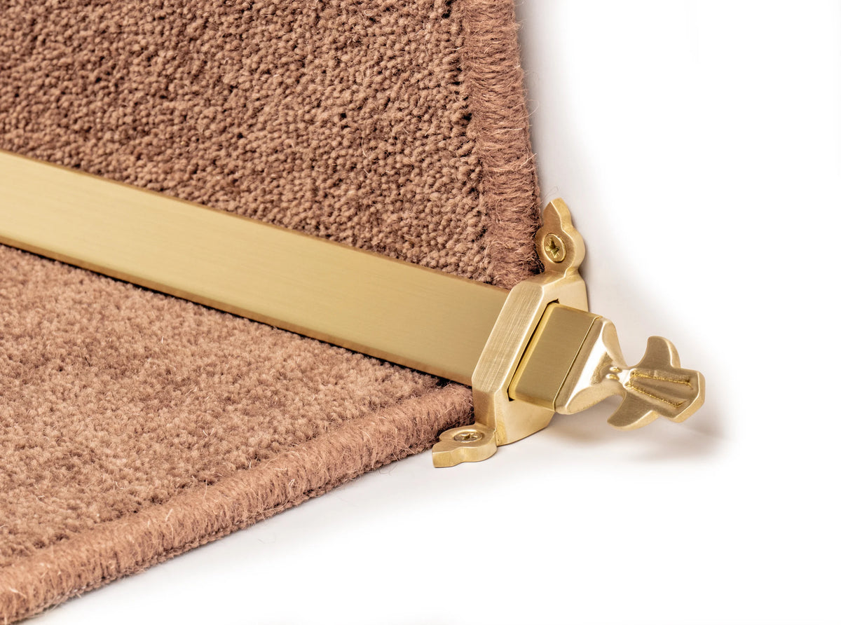 Royale Louis Stair Rods — Satin Brass — official Stair Rods UK image