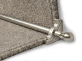 Country Balladeer Spiral 1/2 inch (12mm) Stair Rods — Satin Nickel — official Stair Rods UK image