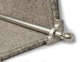Country Balladeer Reeded 5/8 inch (16mm) Stair Rods — Satin Nickel — official Stair Rods UK image
