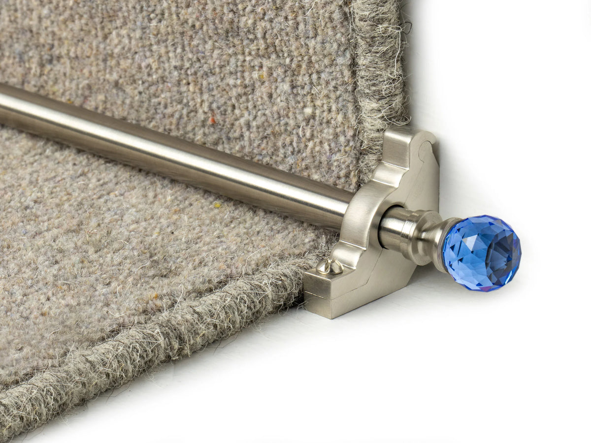 Crystal Sky Stair Rods — Satin Nickel — official Stair Rods UK image