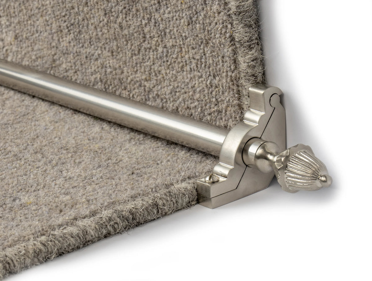 Eastern Promise Dubai Stair Rods — Satin Nickel — official Stair Rods UK image